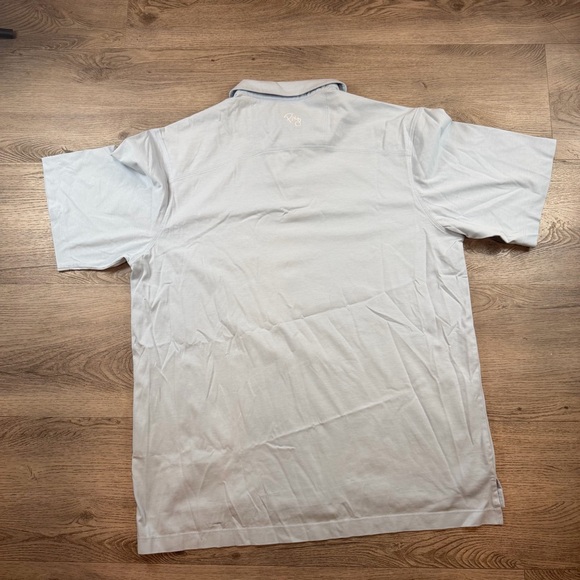 PING Performance‎ Polo Shirt Mens Large Light Blue Cotton Blend Golf Knit Casual - Picture 4 of 10